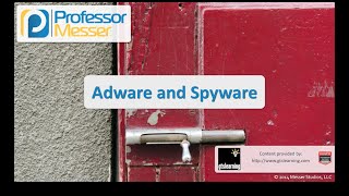 Adware and Spyware  CompTIA Security SY0401 31 [upl. by Htenay]