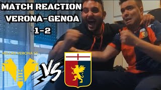 Brutti ma incisivi ci sfoghiamo al gol di Albert  VERONA 12 GENOA LIVE REACTION [upl. by Naujahs]