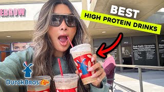 Top 3 HIGH PROTEIN LOW CARB Dutch Bros Drinks Starbucks Dupes [upl. by Illona]