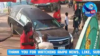 Dr Kofi Abrefa Busia Ghana Formal prime minister sister Body arrive in Wenchi in Aircraft [upl. by Nueormahc361]