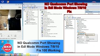 Qualcomm Port 9008 Not Showing in Windows 7810 Fix 2020 [upl. by Yboj]