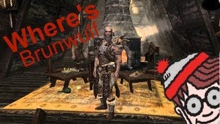 Skyrim Bug  Wheres Brunwulf [upl. by Rehpotsirc]