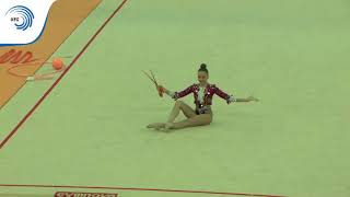 Arina Averina RUS  2018 Rhythmic European Champion allaround [upl. by Derraj]