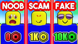 NOOB vs SCAM vs IMPOSTOR Pls Donate Roblox [upl. by Eidua717]