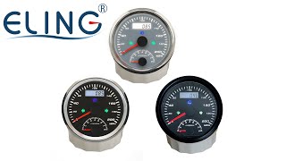 85mm 2 in 1 GPS Speedometer 0200MPH with 08000RPM Tachometer [upl. by Frayne]