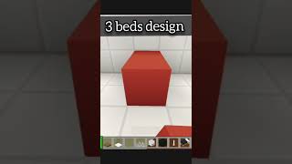 3 beds design for minecraft [upl. by Gamin602]