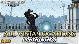 FFXIV  Labyrinthos All Vista Locations [upl. by Akessej]