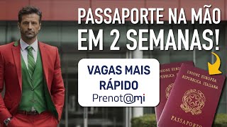 CONSIGA VAGAS MAIS RÁPIDO Agendamento Passaporte Prenotami Consulado São Paulo [upl. by Eenafets524]