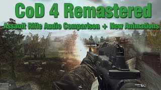 Call of Duty 4 Remastered Assault Rifle Sound Comparisons [upl. by Ranjiv531]