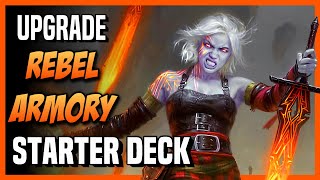 How to Upgrade the REBEL ARMORY Starter Deck  Magic Arena [upl. by Nymsaj]