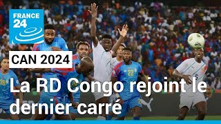 CAN 2024  la RD Congo maîtrise la Guinée et rejoint le dernier carré • FRANCE 24 [upl. by Attecnoc17]