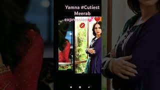 Yamna Zaidi  Meerab cute expression🥰💋💋❤️tere binflute ringtone [upl. by Vita44]