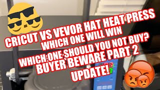 Cricut Hat Press vs Vevor Hat heat press  Buyer Beware Pt 2  Best budget hat heat press [upl. by Jocelyn877]