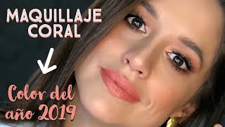 Maquillaje Coral  AndreaNMakeup [upl. by Iran538]