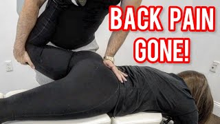 IMMEDIATE Back Pain Relief with CHIROPRACTIC ADJUSTMENT [upl. by Malvina]