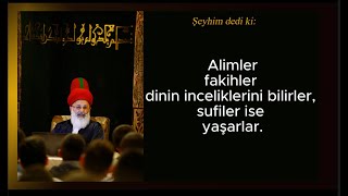 Alimler fakihler dinin inceliklerini bilirler sufiler ise yaşarlar tasavvuf ​​ sufi​​ zikir [upl. by Arries]