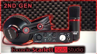 Focusrite Scarlett Solo Studio İncelemeUnboxingKurulumTürkçe [upl. by Ahsimrac]