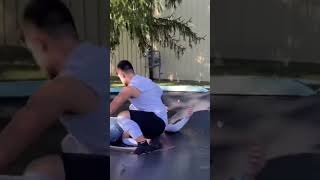 Release German Suplex WWE TRAMPOLINE OMG MOVE funny wrestling wwe memes omg trampoline [upl. by Aivatnahs]