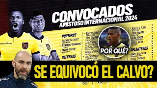 ANÁLISIS de LA CONVOCATORIA OFICIAL de ECUADOR para ENFRENTAR a ITALIA y GUATEMALA [upl. by Tris]