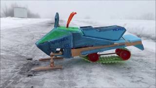 How to Make RC Snowmobile Polaris Switchback 600  Toy DIY [upl. by Nauht216]