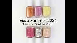 Essie Sol SearchingSummer Trend 2024 Collection Review Live Swatches and Comparisons [upl. by Llennaj151]