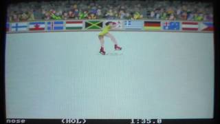 Lets Compare Winter Games  Free Skating C64CPCSpectrumMSXSTAmiga [upl. by Bruni907]