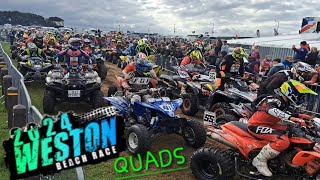 Weston Beach Race 2024 Quads [upl. by Haimarej]