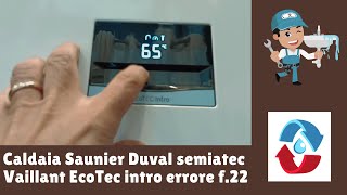 COME CARICARE LA PRESSIONE CALDAIA SAUNIER SEMIATEC DUVAL E VAILLANT ECO TEC INTRO [upl. by Naeroled]