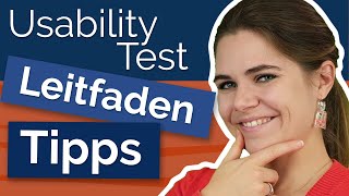 Usability Test Leitfaden Tipps und Tricks [upl. by Irdua]