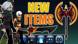 AQW New NSoD  BLoD and BoA Legion Revenant Skill Art Update  Diabolical Techwear and Summer Items [upl. by Sundin28]