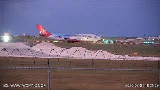 Takeoff and landing on a Sunday evening at GAIA quotBarbadosquot [upl. by Ettenrahc536]