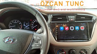 HYUNDAİ İ20 ANDROİD MULTİMEDİA MONTAJ VİDEOSU 2018 hyundai özcantunc [upl. by Hgielrak406]