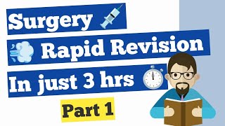 Surgery Rapid Revision for NEETPG  INICET  FMGE  NExT  BTR Surgery [upl. by Collin]