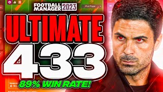 Mikel Artetas ULTIMATE 433 FM23 Tactics 89 Win Rate  Football Manager 2023 Tactics [upl. by Ahsikat]