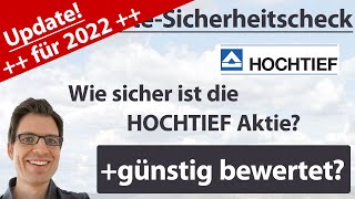 Hochtief Aktienanalyse – Update 2022 Wie sicher ist die Aktie günstig bewertet [upl. by Clovah]