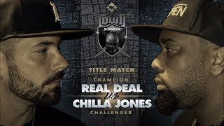 KOTD  Rap Battle  Real Deal vs Chilla Jones III Title Match  TB2 [upl. by Airamasor]