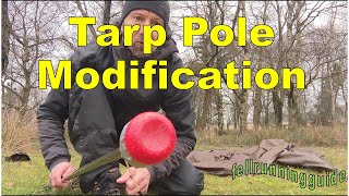 Tarp Pole Modification  simple hacks [upl. by Eldreda]