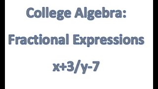 Algebraic Expressions [upl. by Ylatfen]