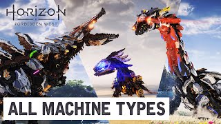 All Machine Types in Horizon Forbidden West Guide [upl. by Dav]