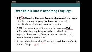 XBRL in AIS [upl. by Ecyrb]