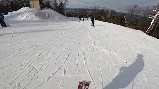 Parallel skiing Blue mountain resort [upl. by Eleirbag421]