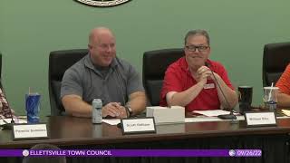 Ellettsville Town Council September 26 2022 [upl. by Ahola]