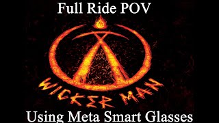 Wicker Man full ride at Alton towers using meta smart glasses [upl. by Trefler]