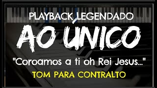 🎤 Ao Único PLAYBACK LEGENDADO no Piano – TOM CONTRALTO quotAbquot Aline Barros by Niel Nascimento [upl. by Wilcox]