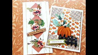 Fall Cards From Scraps [upl. by Nwahsal]