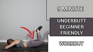 9 MINUTE TONE YOUR UNDERBUTT  GET RID OF CELLULITE  BEGINNER amp APARTMENT FRIENDLY HOME WORKOUT [upl. by Rimidalb]