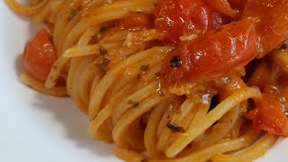 Sugo alle acciughe e tonno 😋 con gli spaghetti una bontà super saporita [upl. by Rather]