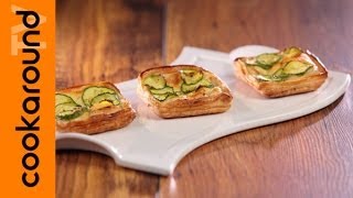 Sfogliette brie e zucchine  Ricetta con pasta sfoglia [upl. by Ahsile528]