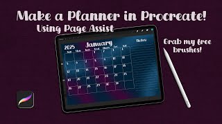 Make a Customized Planner in Procreate [upl. by Inacana886]