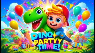 Dino amp Kids Party Time 🦖 Fun Dinosaur Song for Kids  Best Friends Forever 🎉 [upl. by Talbert304]